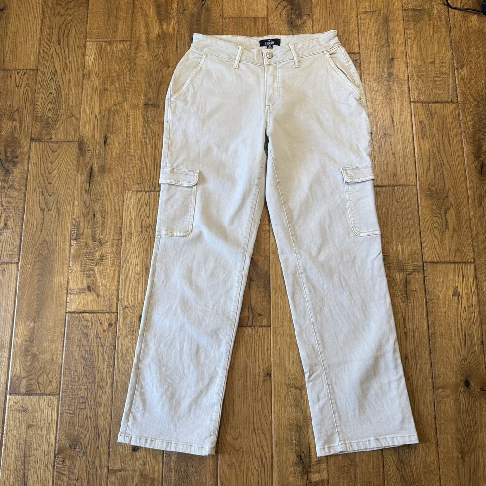 LuLaRoe Bootcut Utility Stretch Cargo Pants Women’s Sz 26 Med Rise Khaki